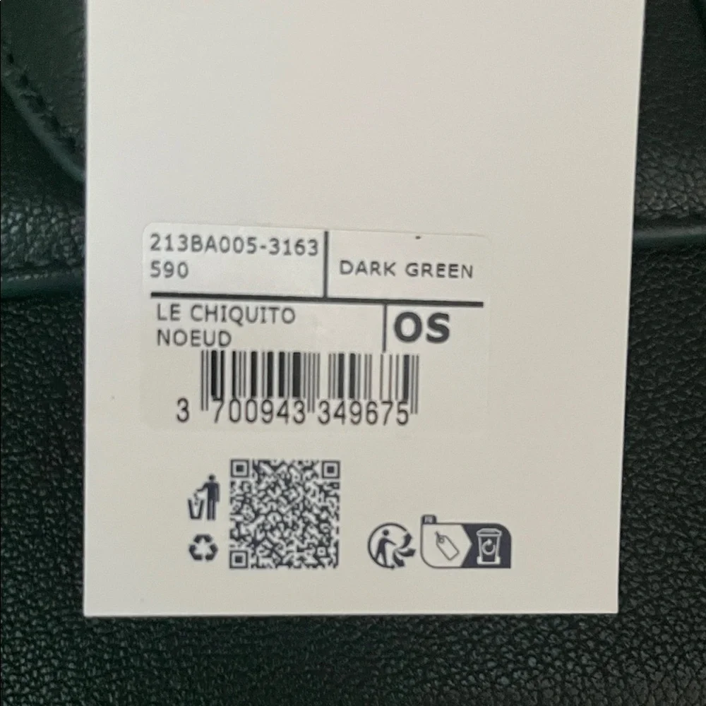 Jacquemus Dark Green Le Chiquito Mini Bag with Gold Logo - Picture 4 of 6